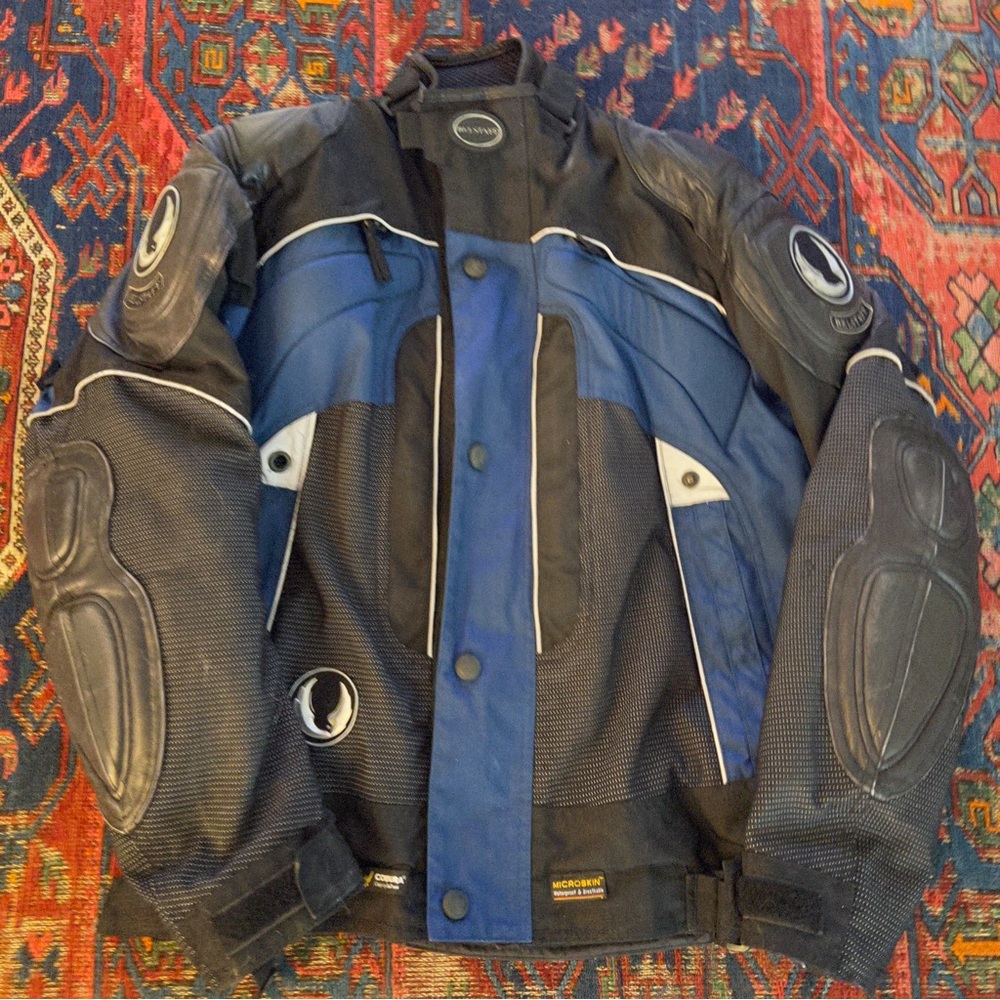 Great Belstaff Padded Motorcycle Jacket S Pittards Corduroy Microskin Zip Lining